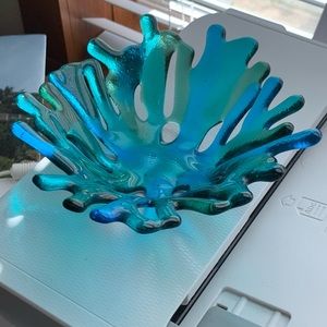 Glass Coral shaped bowl
